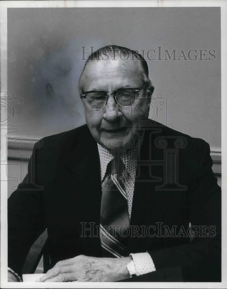 1975 Press Photo Joseph M Gallagher Cleveland School Board - cvp15542 - Historic Images