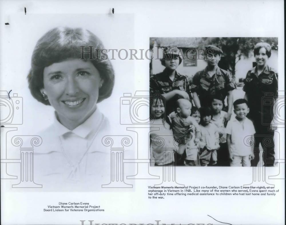 1980 Press Photo Diane Carlton Evans Vietnam Women;s Memorial Project - Historic Images