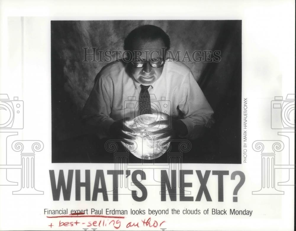 1988 Press Photo Paul Erdman Financial Expert Author of What&#39;s Next - cvp06576 - Historic Images