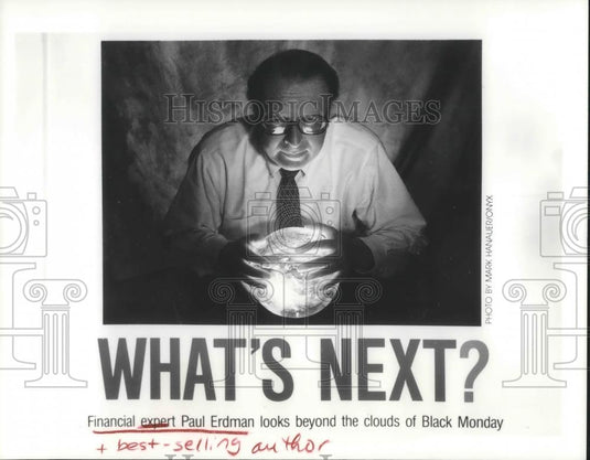 1988 Press Photo Paul Erdman Financial Expert Author of What's Next - cvp06576 - Historic Images