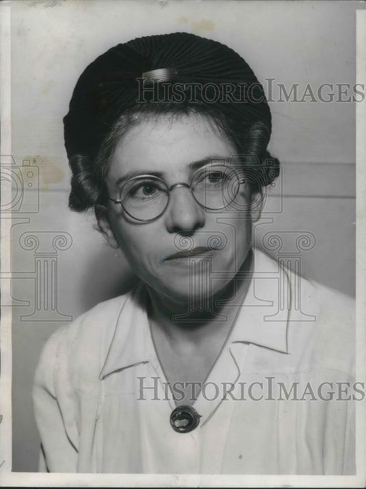 1940 Press Photo Mrs. Chris Ellis Secretary Drita Albanian Women's Club - Historic Images