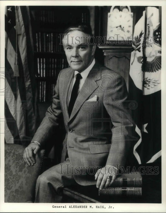 1984 Press Photo Honorable Alexander M. Haig Jr. Politician and Army General - Historic Images