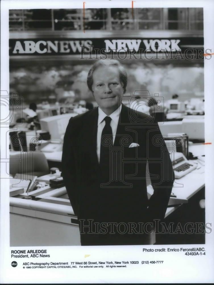 1997 Press Photo Roone Arledge President of ABC News - cvp08266 - Historic Images