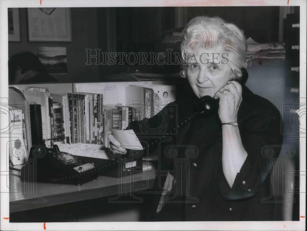 1973 Press Photo Fleurdelie Blodwen Home Economics Retiring - cvp12418 - Historic Images