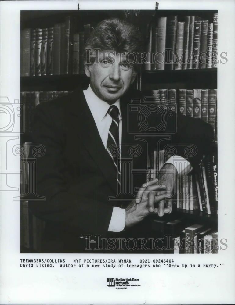 1984 Press Photo David Elkind Author of Grew Up in a Hurry - cvp04760 - Historic Images