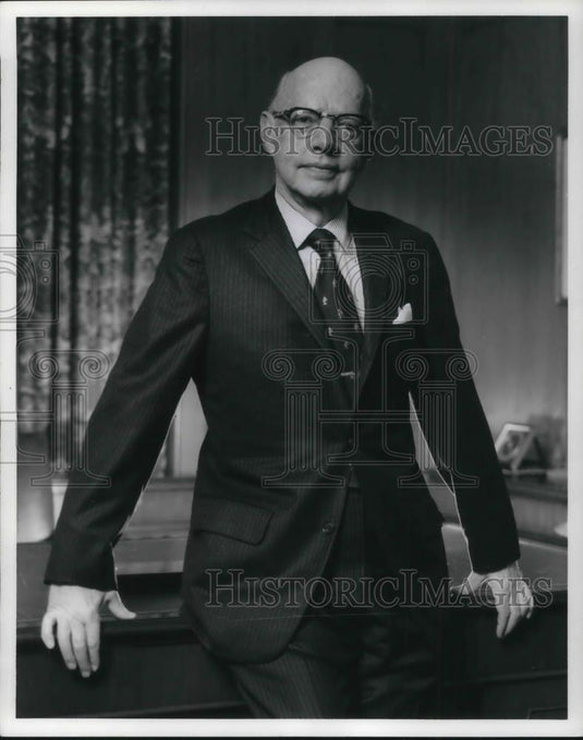 1973 Press Photo H. Stuart Harrison President & CEO of Cleveland-Cliffs Iron Co. - Historic Images