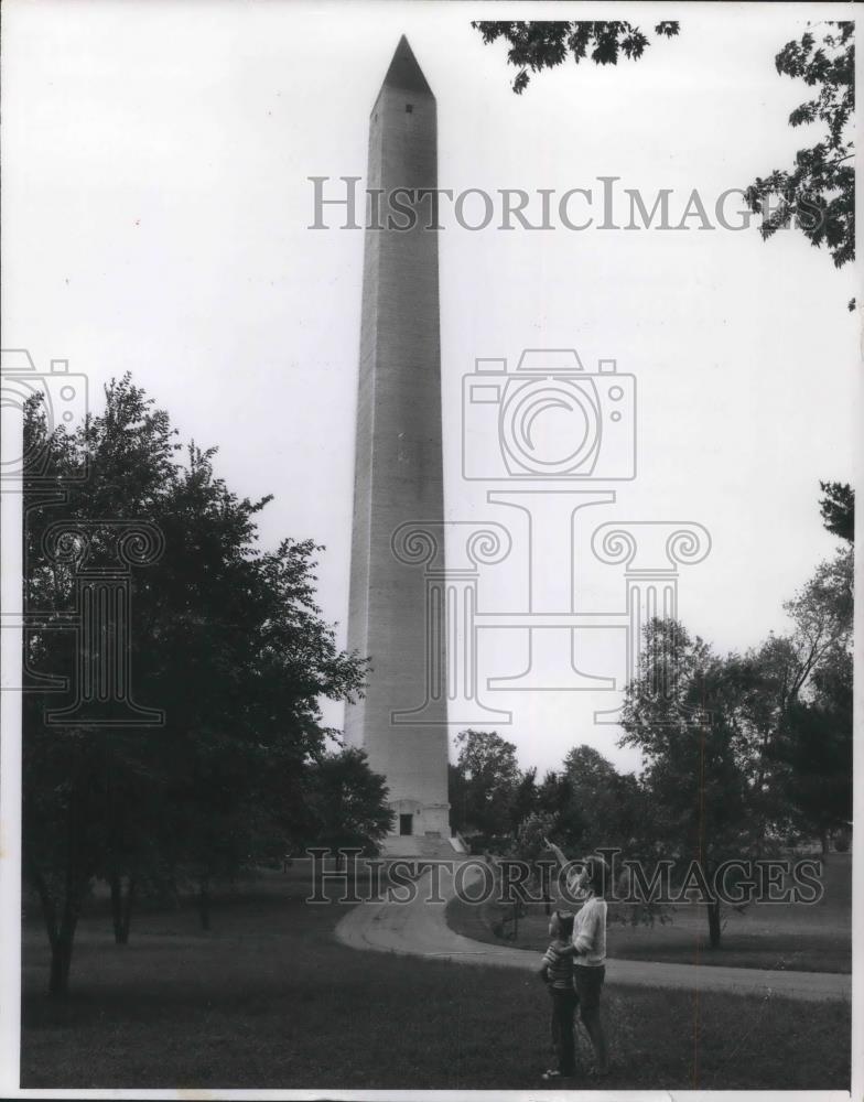 1966 Press Photo Jefferson Dais Monument State Park Fairview KY - cvp06300 - Historic Images