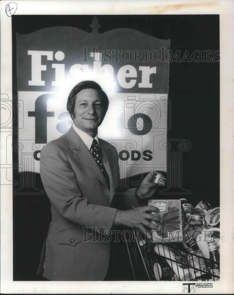 1973 Press Photo President Sam Costa Fisher-Fazio Division of Fisher Foods - Historic Images
