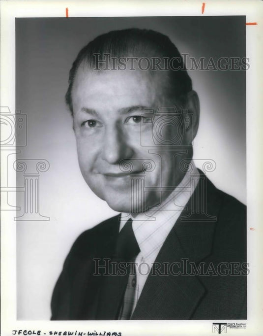 1979 Press Photo J.F. Cole of Sherwin Williams - cvp03266 - Historic Images