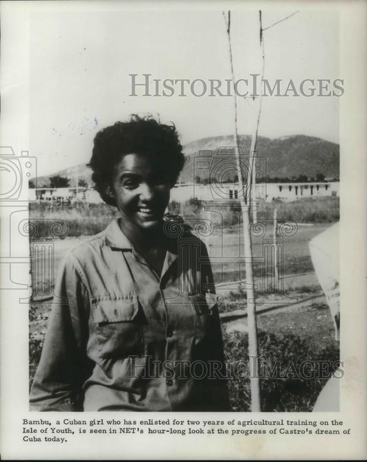Press Photo Bambu in NET's hour-long look at the progress of Castro's dream - Historic Images
