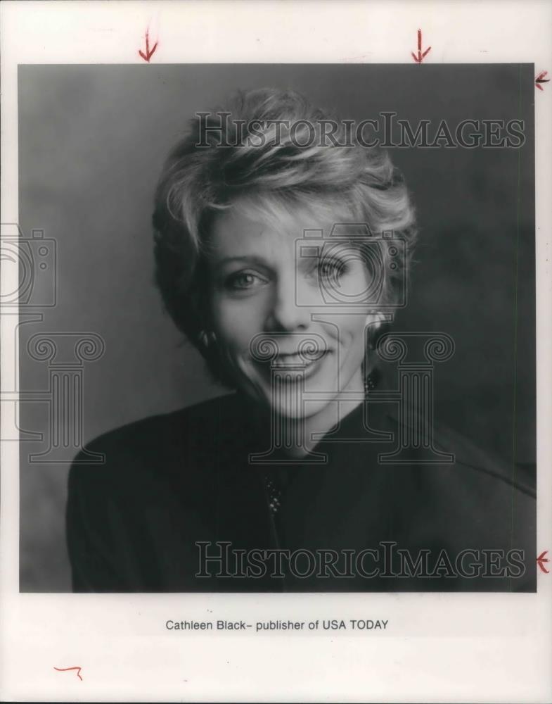1990 Press Photo Cathleen Black Publisher of USA TODAY - cvp03011 - Historic Images