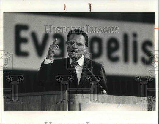 1986 Press Photo Reverend Billy Graham - cvp13088 - Historic Images