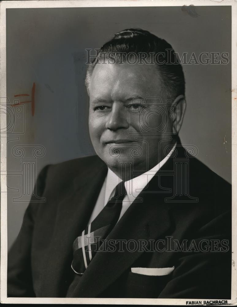 1956 Press Photo George H. Bender Republican U.S. Senator Ohio - cvp01380 - Historic Images
