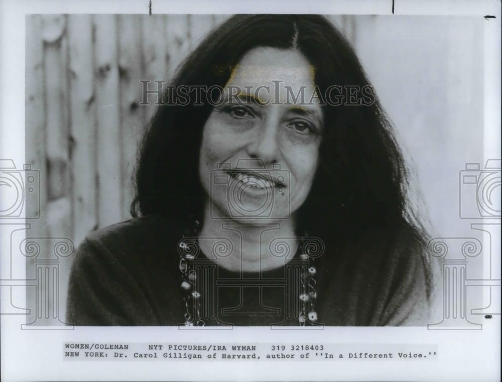 1984 Press Photo Dr Carol Gilligan Author In A Different Voice - cvp14604 - Historic Images
