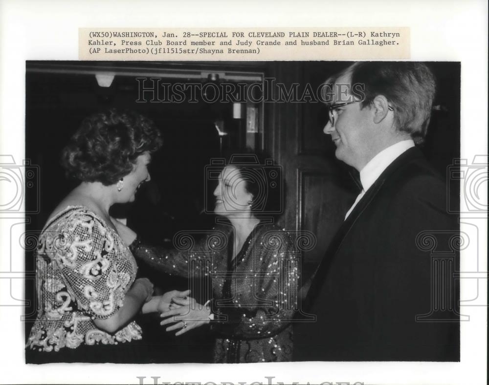 1990 Press Photo Judy Grande, Brian Gallagher &amp; Katherine Kohler - cvp13094 - Historic Images