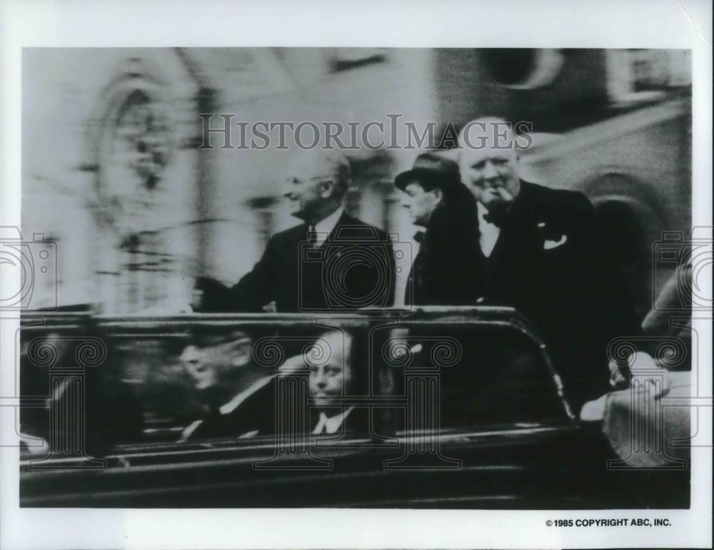 1985 Press Photo Winston Churchill featured on 45/85 News Special - cvp07680 - Historic Images