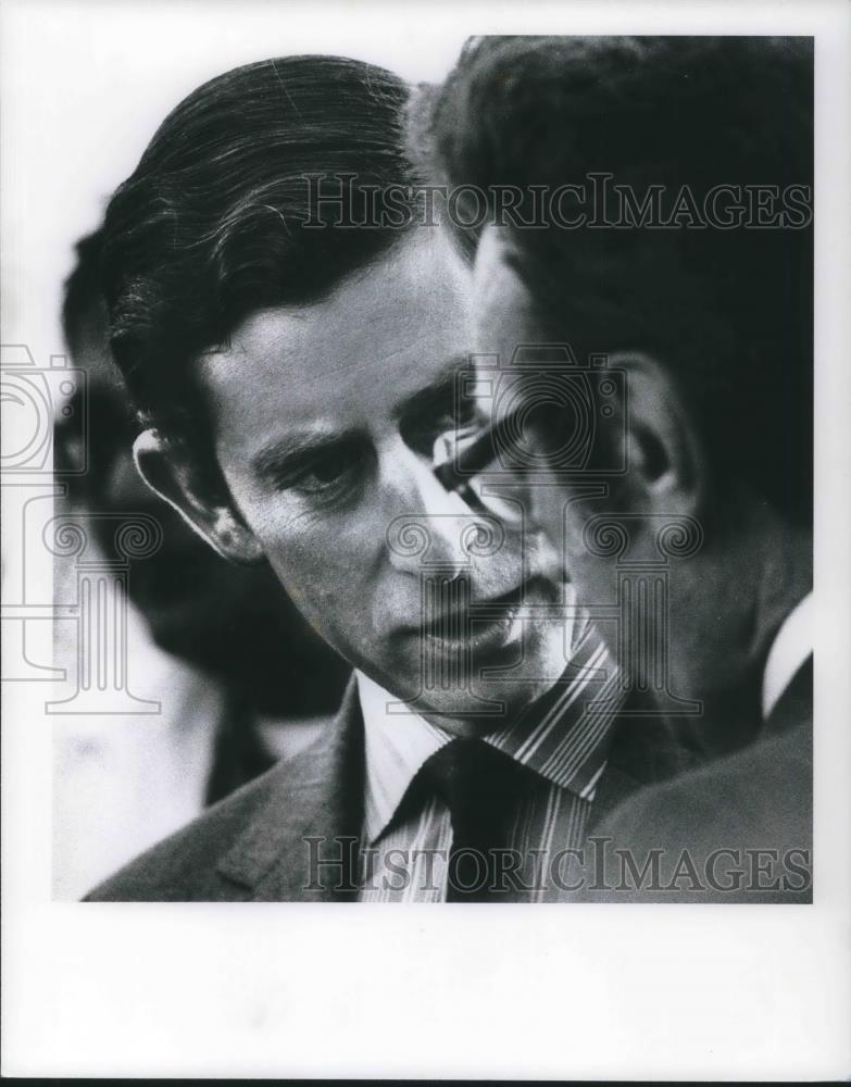 1987 Press Photo Prince Charles &amp; Mayor Perk of Cleveland - cvp05997 - Historic Images