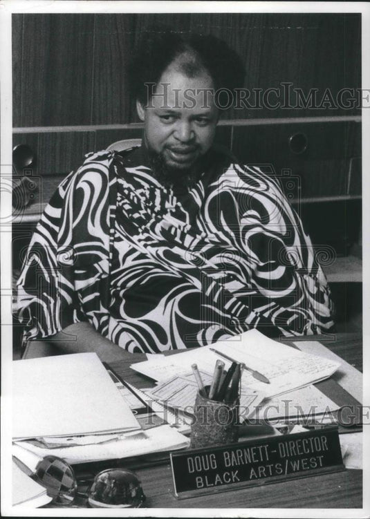 1971 Press Photo Doug Barnett Director Black Arts West Seattle Washington - Historic Images