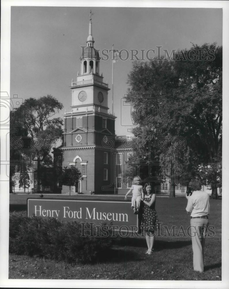 1980 Press Photo Front View of Henry Ford Museum in Dearborn Michigan - Historic Images