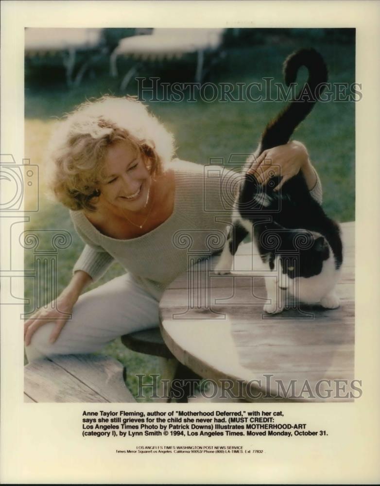 1994 Press Photo Anne Taylor Fleming Author Motherhood Deferred - cvp12884 - Historic Images