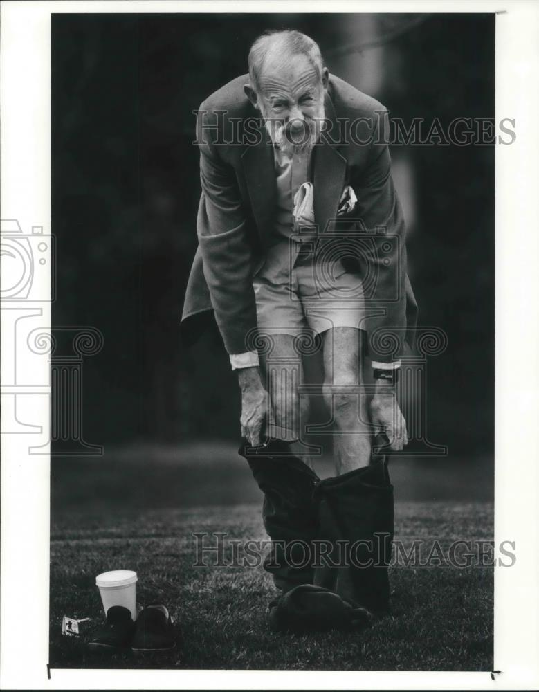 1991 Press Photo Jack Welle Patent Attorney CSU Law School - cvp06462 - Historic Images