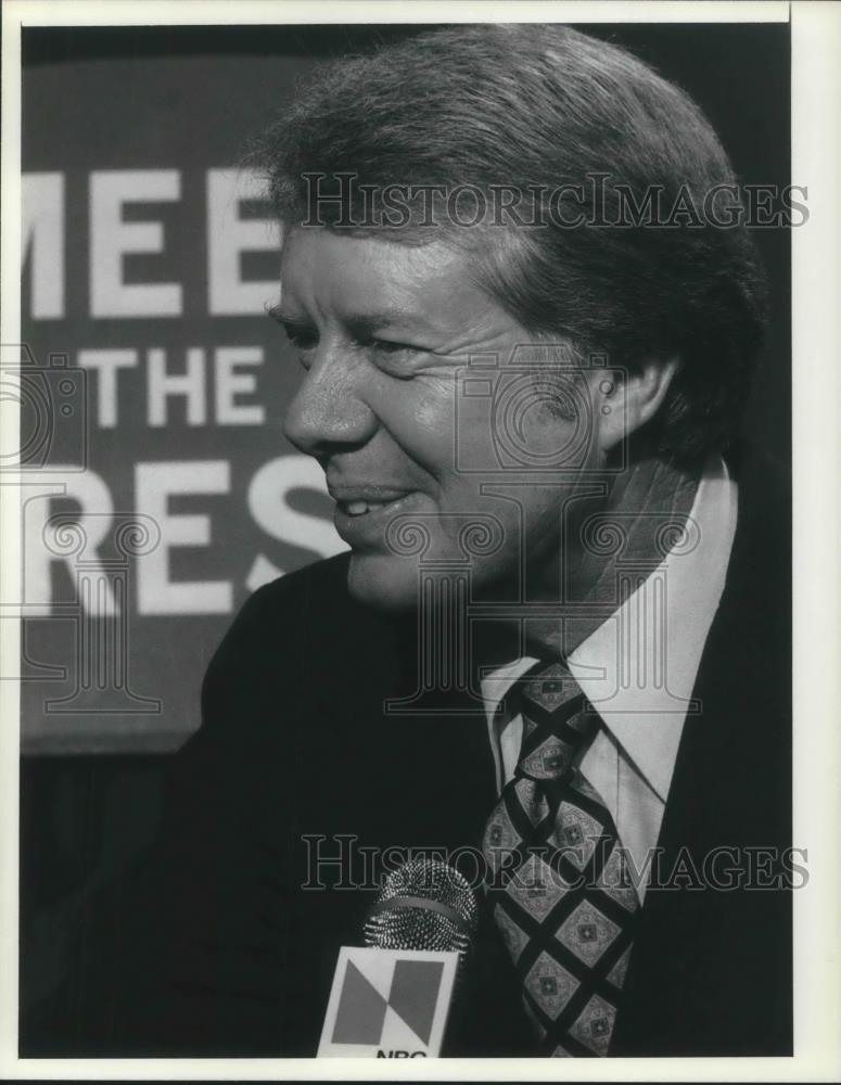 1976 Press Photo Georgia Governor Jimmy Carter on Meet the Press - cvp08342 - Historic Images