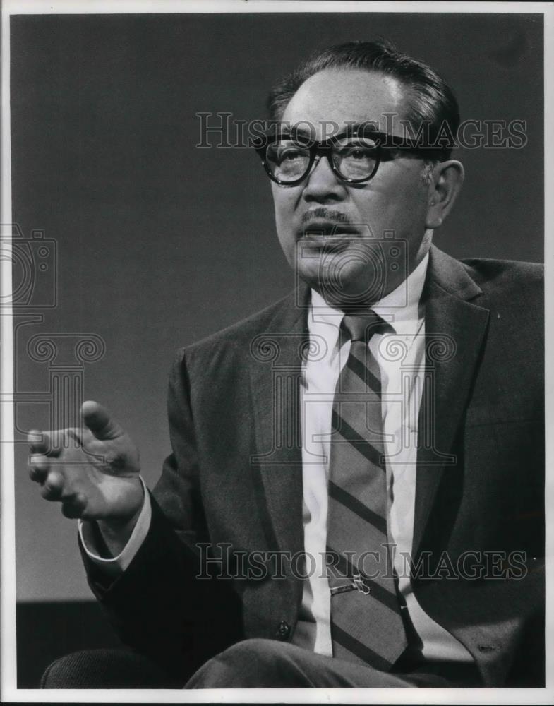 1970 Press Photo Dr S I Hayakewa Pres San Francisco State College - cvp16140 - Historic Images
