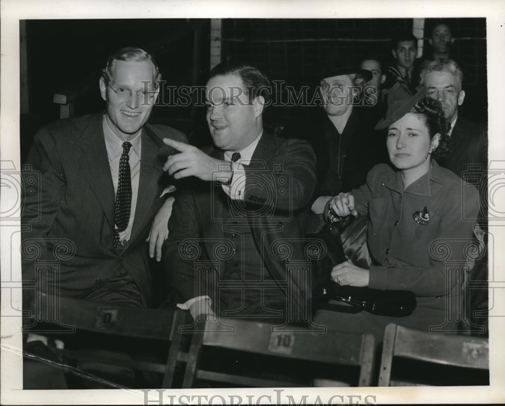 1939 Press Photo Indoor baseball, F. Warren Pershing, Horace A. Stoneham NYC - Historic Images