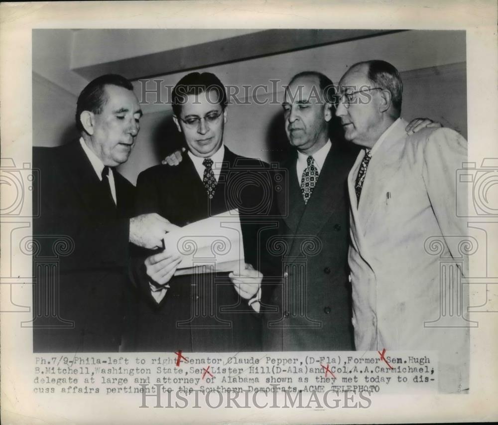 1948 Press Photo Delegates at large and Attorney of Alabama Meeting - nee90307 - Historic Images