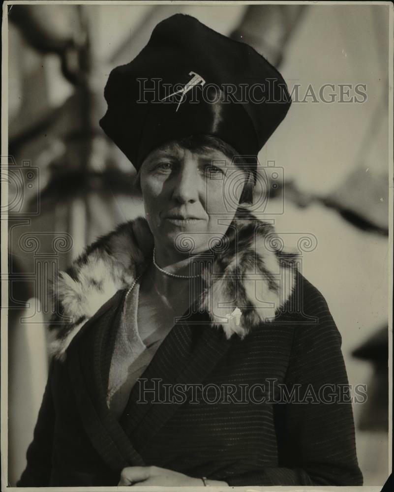 1928 Press Photo Mrs Gladys McKay Smith of Panama Mail Liner Venezuela - Historic Images