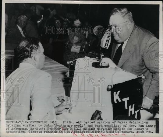 1948 Press Photo Joe Hill Governor Beauford Jester - nee92600 - Historic Images