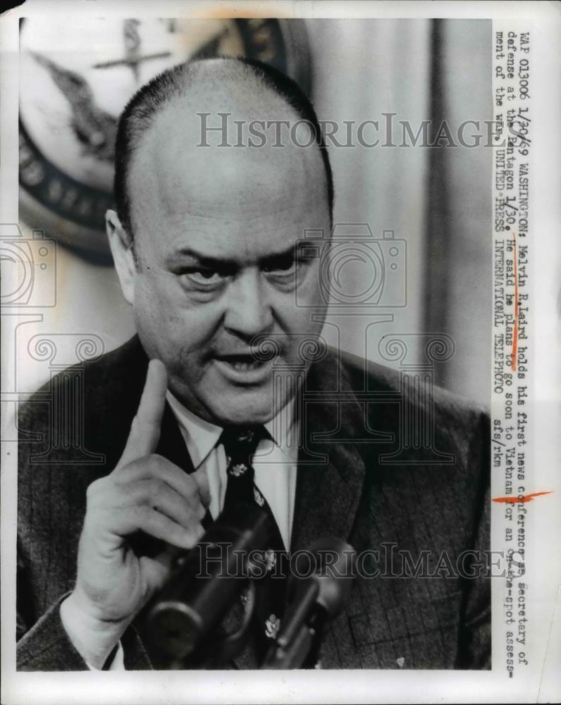 1969 Press Photo Melvin Laird At The News Conference - nee92932 - Historic Images