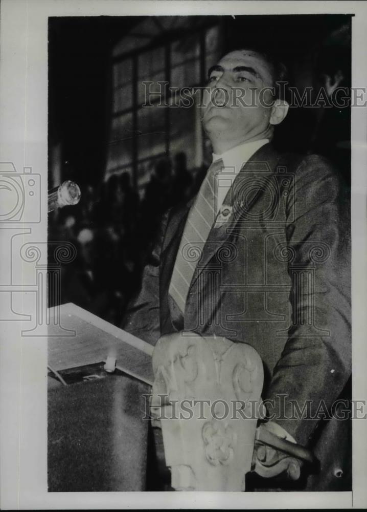 1939 Press Photo Rep.Hamilton Fish spoke Inter-Parliamentary Union Conference - Historic Images