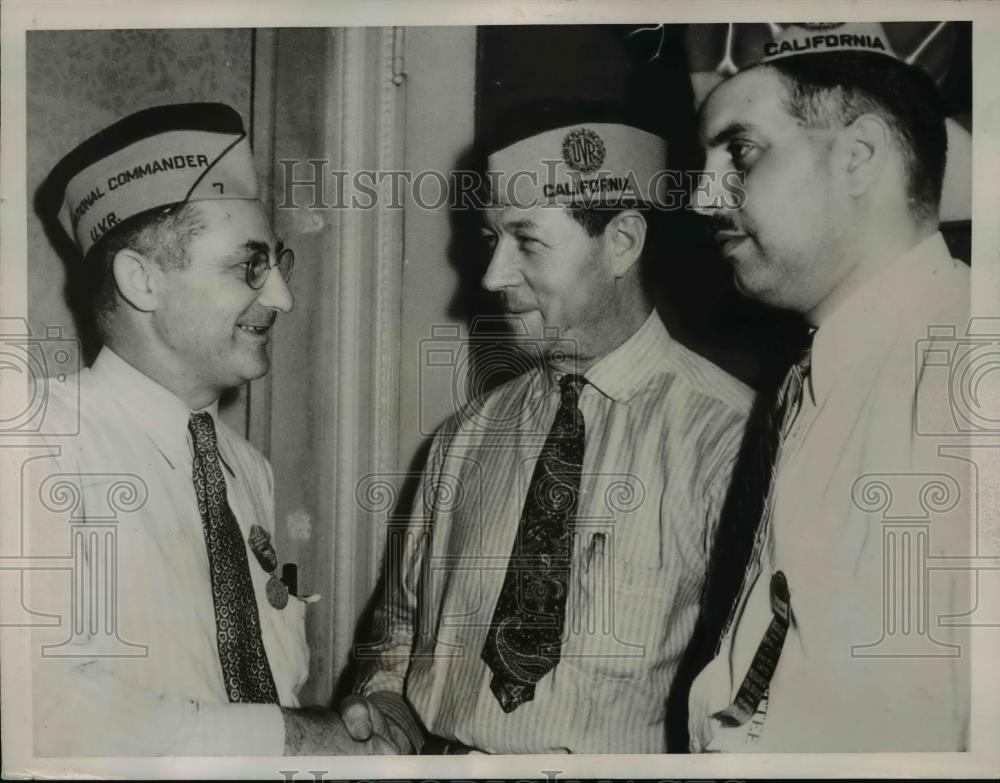 1936 Press Photo Judge Philips, L.F. Olsen, And Burr Belden - nee90378 - Historic Images