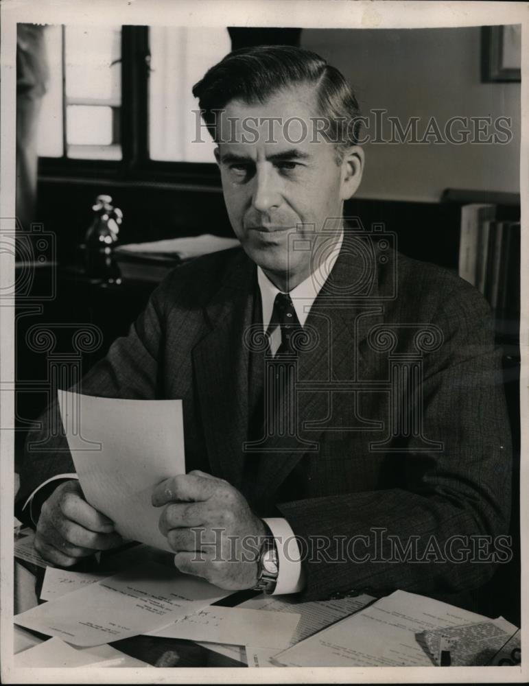 1940 Press Photo Henry A Wallace U.S Secretary of Agriculture - nee89136 - Historic Images