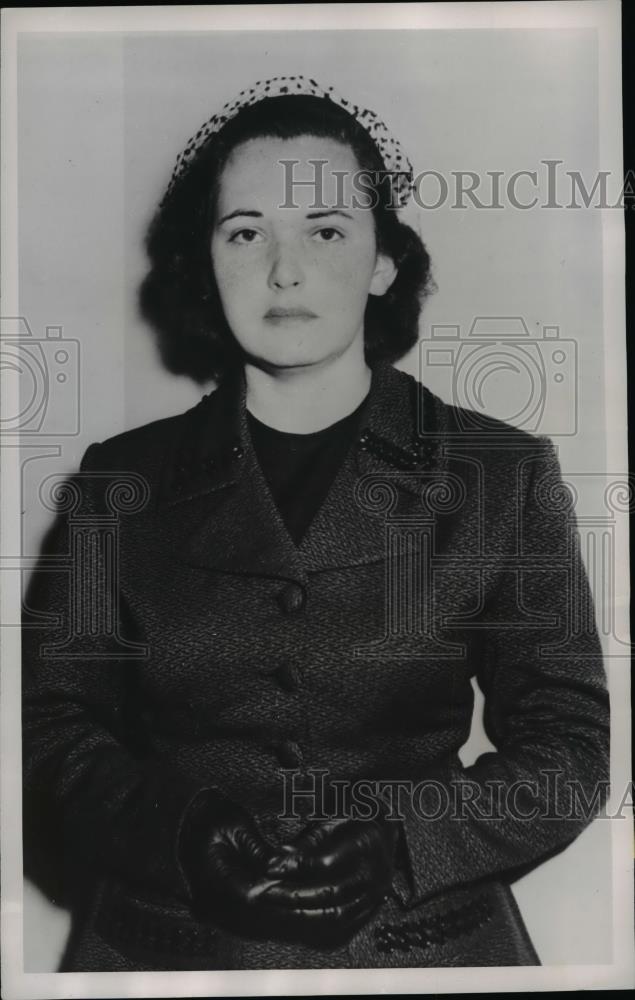 1952 Press Photo Marjorie Keil appears at coroners inquest into death of husband - Historic Images