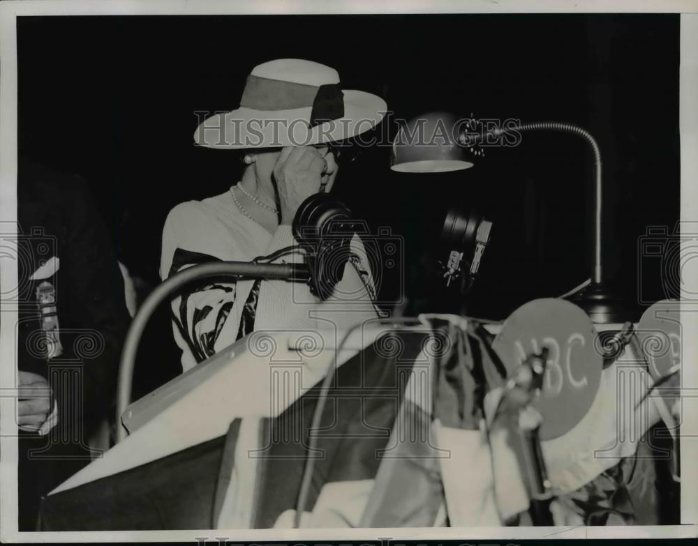 1936 Press Photo Mrs J.Borden Harriman address at Democratic Natl. Convention - Historic Images