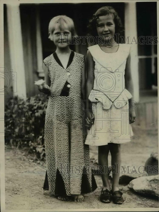 1931 Press Photo Thelma Stevens and Doris Spotswood with two sets of parents - Historic Images