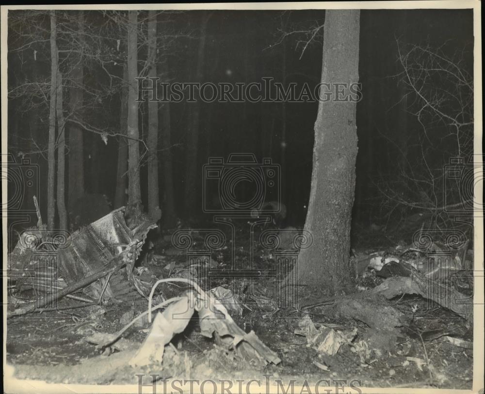 1936 Press Photo Wreckage of American Airliner near Goodwin Arkansas - nee90905 - Historic Images