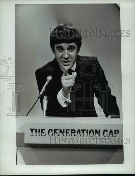 1969 Press Photo Dennis Wholy TV Host of The Generation Gap - nee90421 - Historic Images
