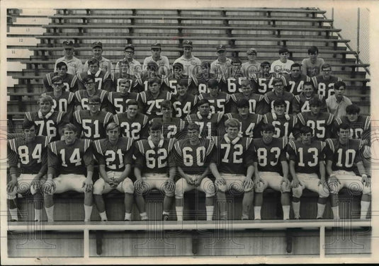 1970 Press Photo Firelands Falcons High Football 1970 - cvb57751 - Historic Images