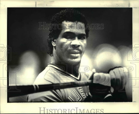 1987 Press Photo: George Bell - Toronto Blue Jays  - cvb58710 - Historic Images