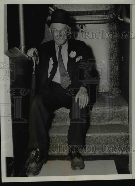 1936 Press Photo Orlando Nelson Potter Gate Crashed In The Republican Convention - Historic Images