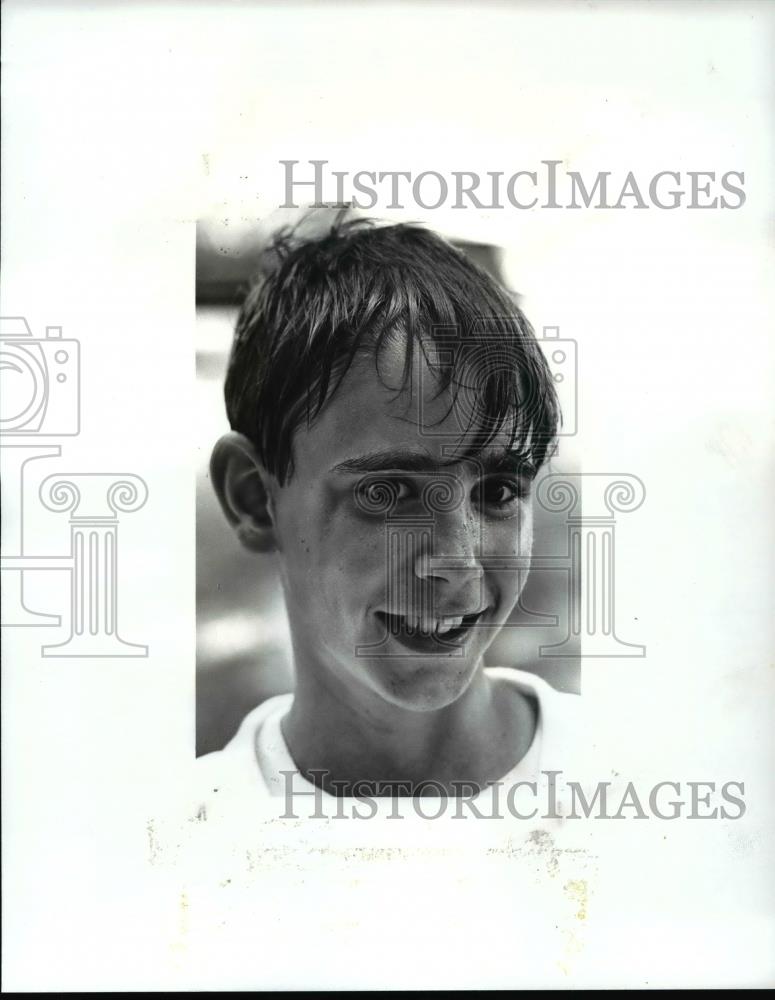 1987 Press Photo  Jonathon Aspatore Boys 12 Tennis - cvb64618 - Historic Images