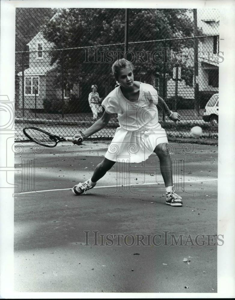 1989 Press Photo Tennis Player Sarah Brown - cvb63404 - Historic Images