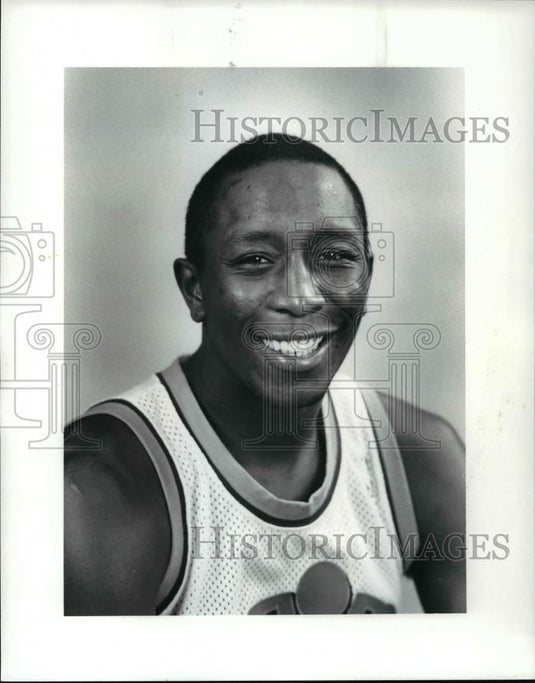 1986 Press Photo Dirk Minnifield of Cavaliers - cvb64456 - Historic Images