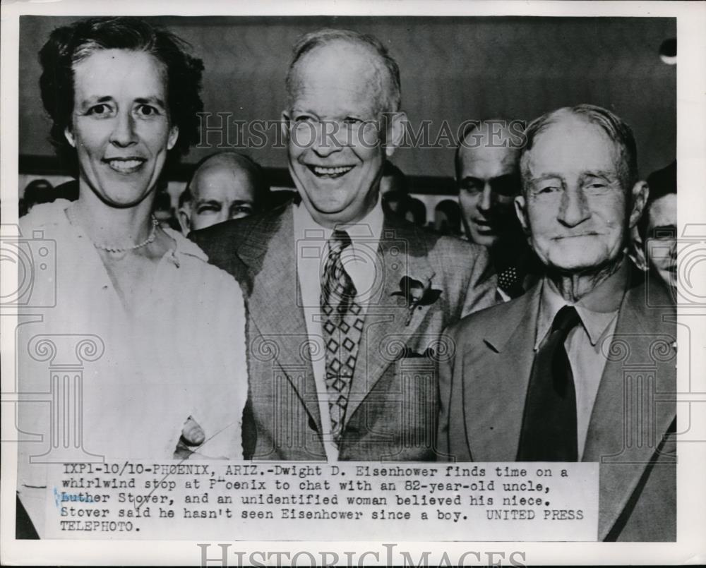 1952 Press Photo President Eisenhower On Visit To Phoenix, Arizona - nef00407 - Historic Images