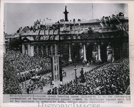 1953 Press Photo Coronation Ceremonies Of Queen Elizabeth II - nee96930 - Historic Images