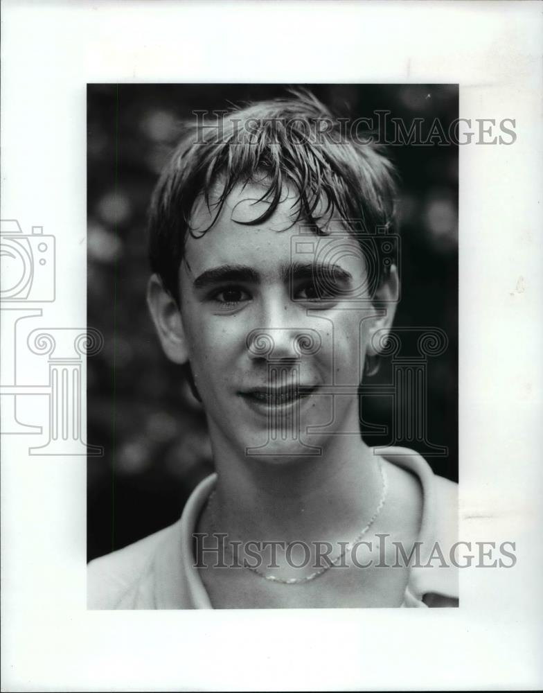 1989 Press Photo PD Junior Tennis tournament winner-Jonathan Aspatore - Historic Images