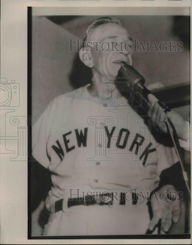 1958 Press Photo New York Yankees manager Casey Stengel - net05706 - Historic Images